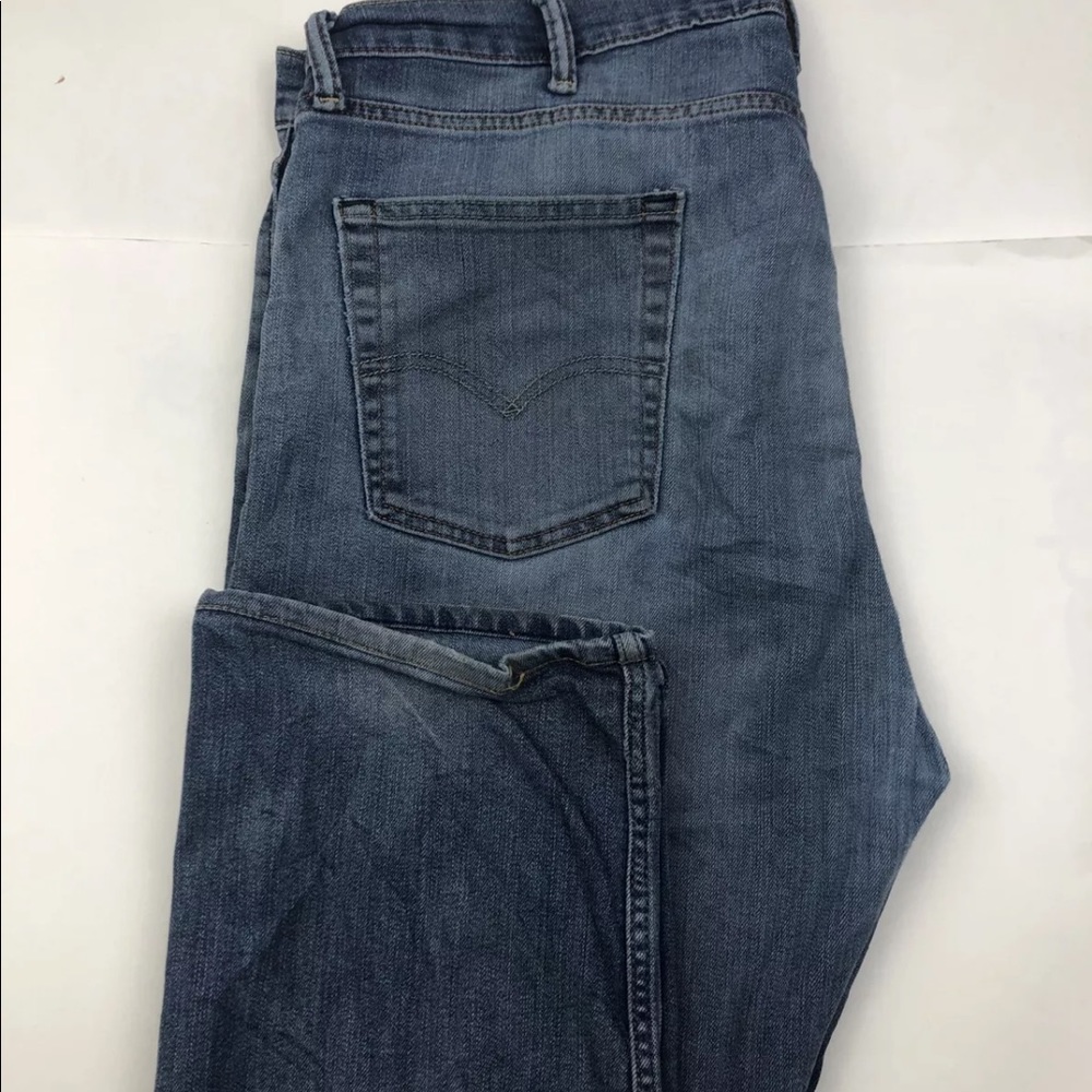 Bundle of 2 Men’s Levi 513 Slim Straight Medium Wash Denim Blue Jeans 42Wx34L